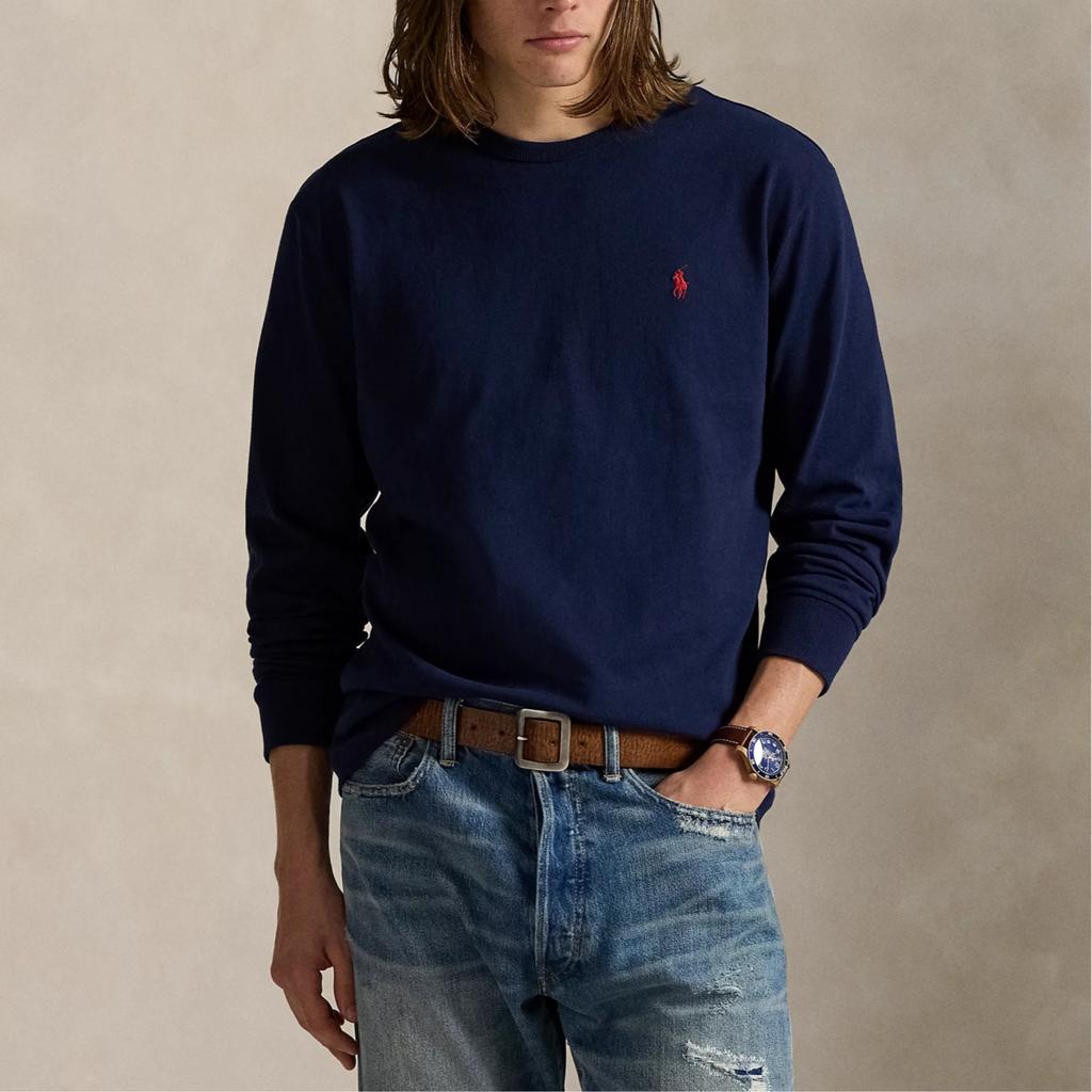 Polo Ralph Lauren Classic Fit Long Sleeve T-Shirt Men Tops Navy-Blue 710970697-003