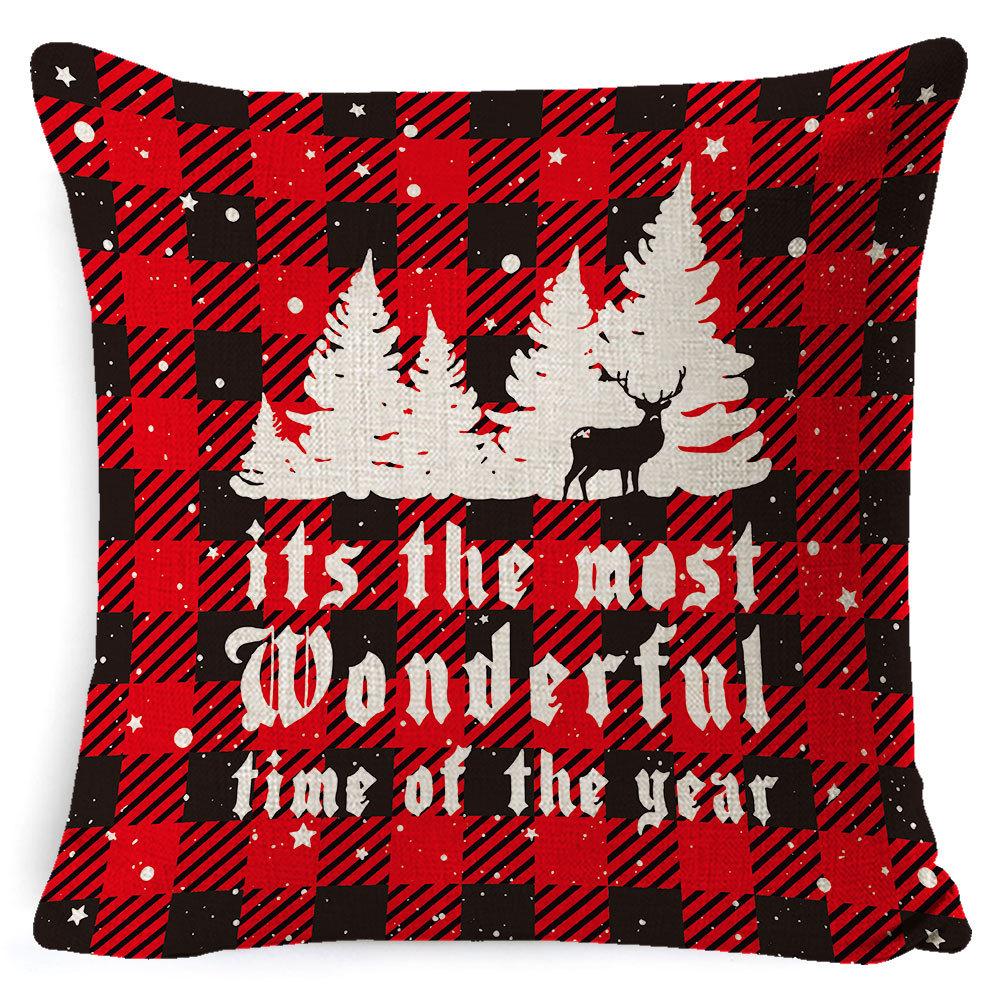 Pillowcase Christmas Pillowcase Light Luxury Pillowcase Ins Style Car Neck Cushion Office Lumbar Support