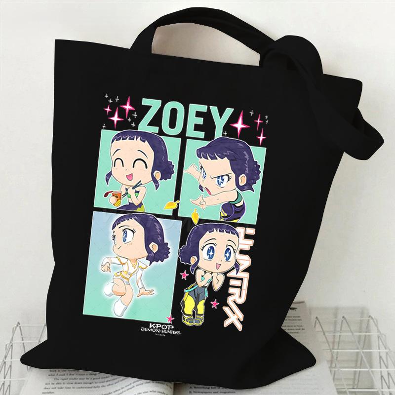 KPop Demon Hunters Student Everyday Versatile Shoulder Bag Fashion Demon Hunters Canvas Bag