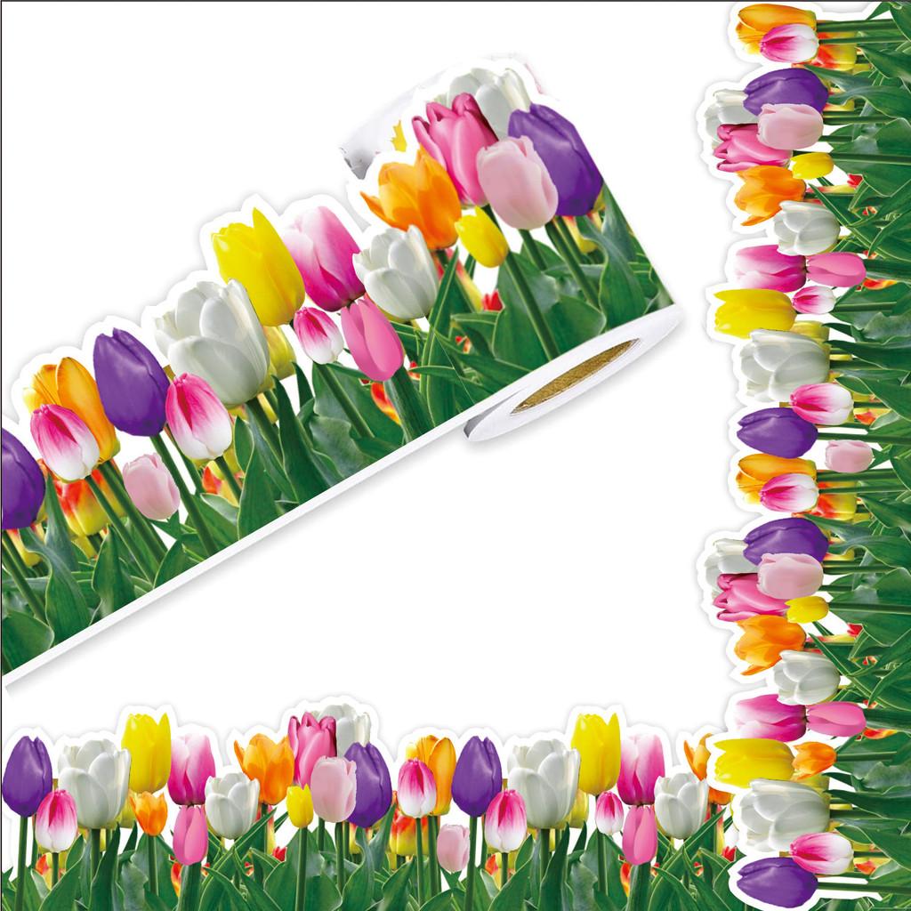 Spring Tulip Flower Party Classroom Decor Paper With Color Printing For Home And Event Use