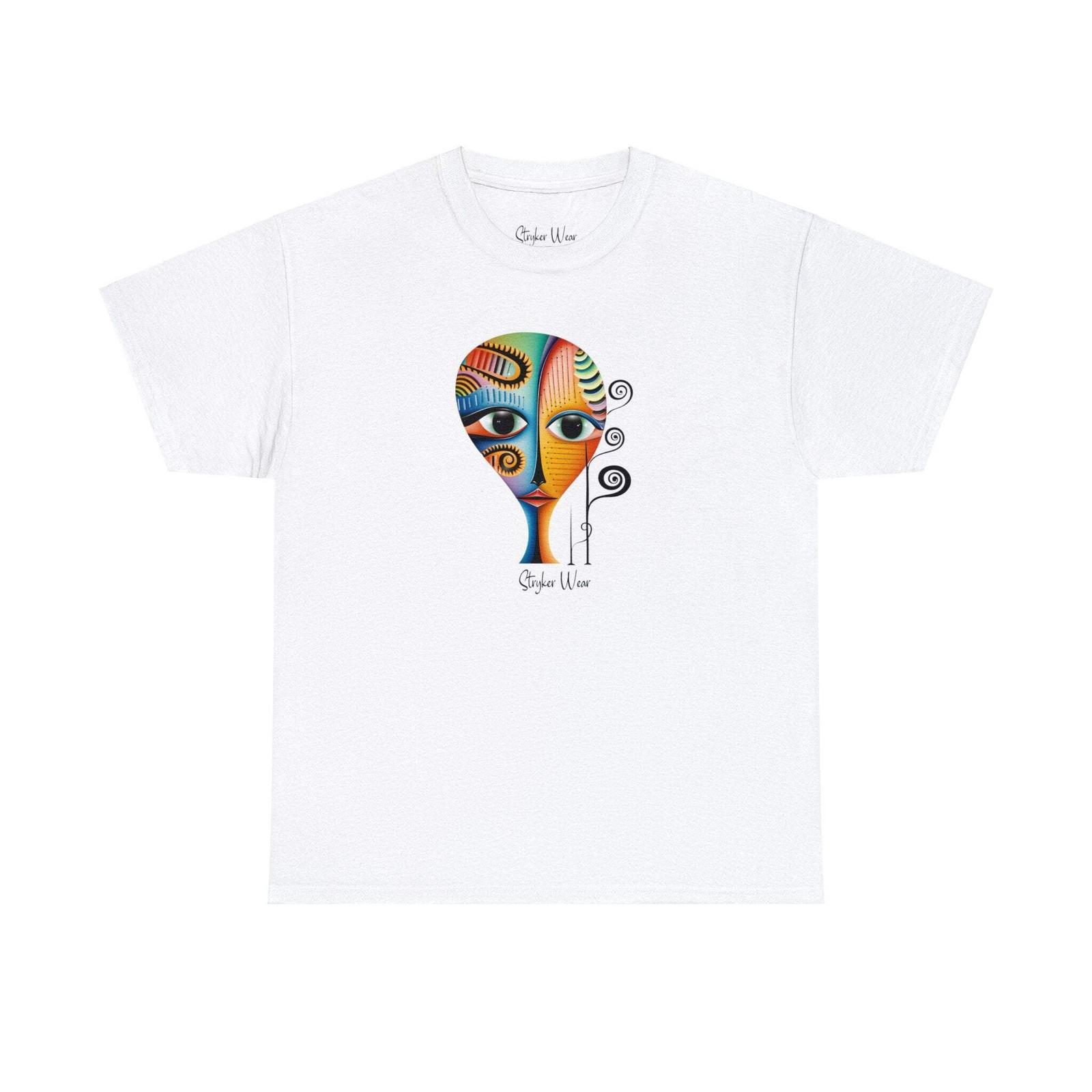 Abstract Colorful Portrait | Unisex Heavy Cotton Tee S