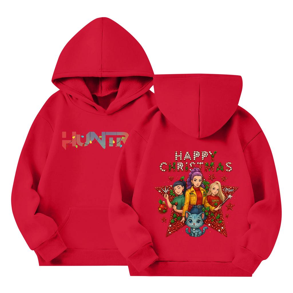Children's Long-sleeved Loose Pullover Letter-printed Hooded Sweatshirt