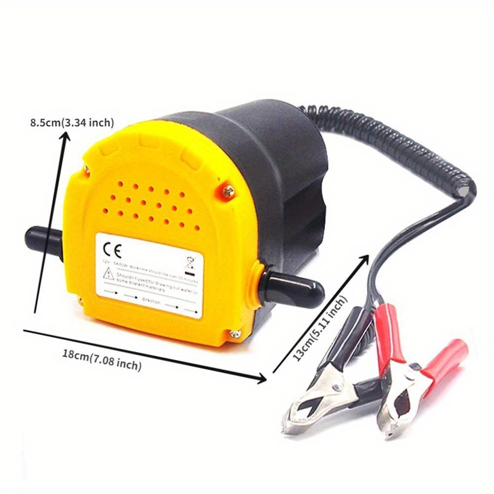 Pompa di Trasferimento Estrattore Elettrico di Olio per Auto 12V Pompa di Aspirazione Fluido Olio Grezzo Estrattore di Olio per Motore a Carburante Mini, per Auto Barca Motocicletta