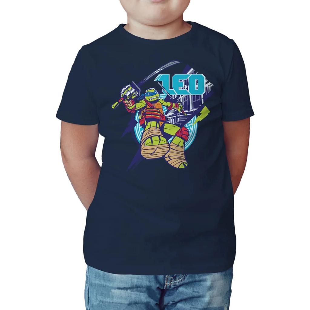 TMNT Leonardo Leo Official Kid's T-Shirt Teenage Mutant Ninja Turtles Shirt