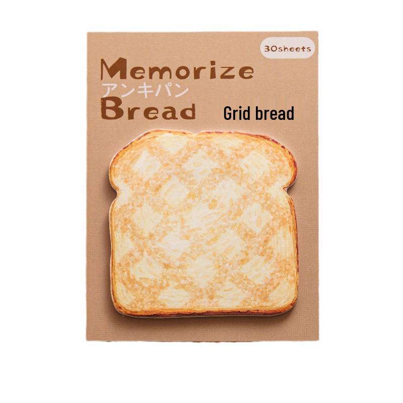 High-Grade Creative Bread Simulation Sticky Notes for Reminders, Reusable & Perfect for Small Gifts