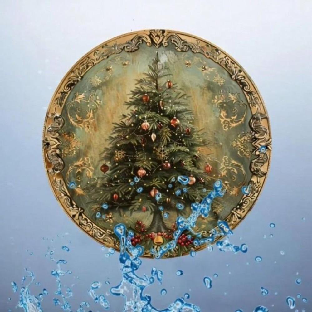Round Metal Wall Art 20cm Home Decor Office Living Room Iron Painting