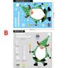 Christmas Stickers Santa Elk Snowman Pattern Glass Window Sticker Wall Decal for Home Christmas Decoration New Year Sticker