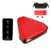 1Pc Car Triangle Lights Rear Brake Light Stop Safety Remote Lamp For Jdm Bba 12V