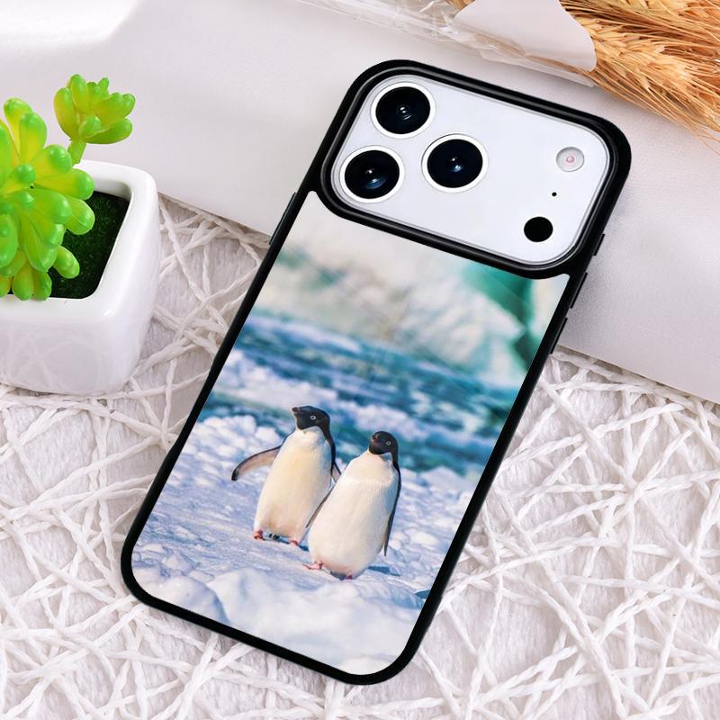 Penguin Snow Arctic Cute Animal Shockproof Phone Case for iPhone 17 Air 16e 15 11 12 14 13 Pro Max Cover Coque