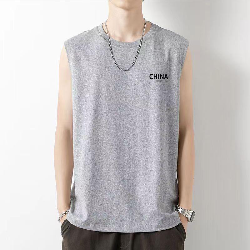 Men's Trendy Korean Solid Color Sleeveless T-Shirt Vest