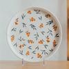 Retro Small Flowers Ceramic Plate Light Luxury Hotel Restaurant Steak Pasta Plates Exquisite Home Delicious Dishes Soup Bowl