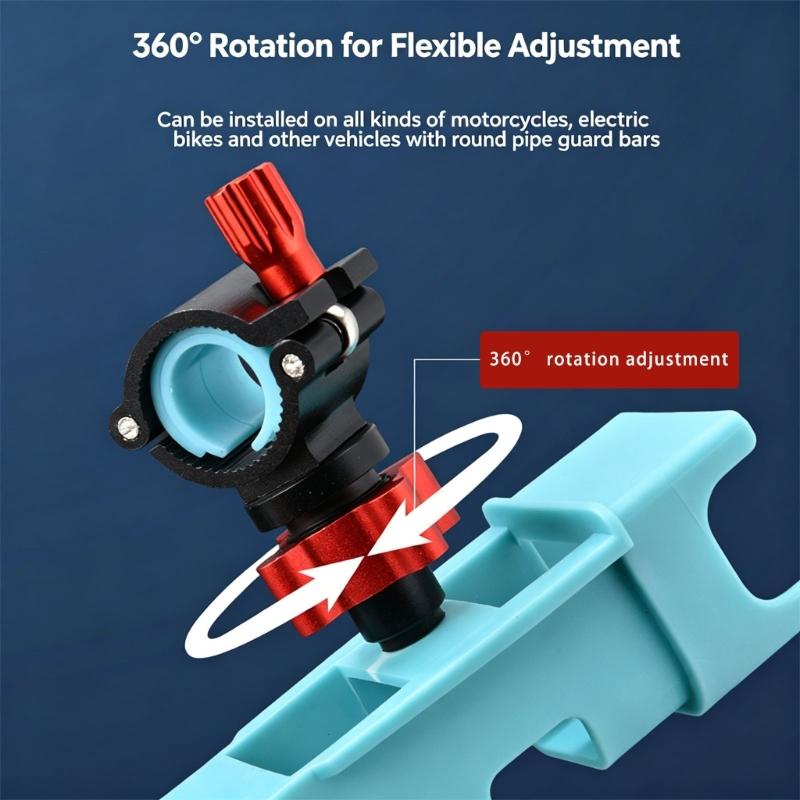 Universal Adjustable Rod Rack Brackets Replacement Light Weight Motorcycle Fishing Roles Holder Easy To Install