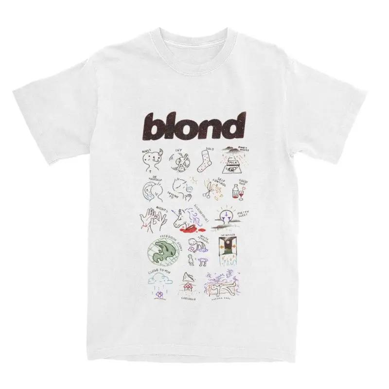 Frank Oocean Blonde T Shirts Accessories Unisex Women Pure Cotton Crazy Frank Boys Dont Cry Tee Shirt Clothing Plus Size
