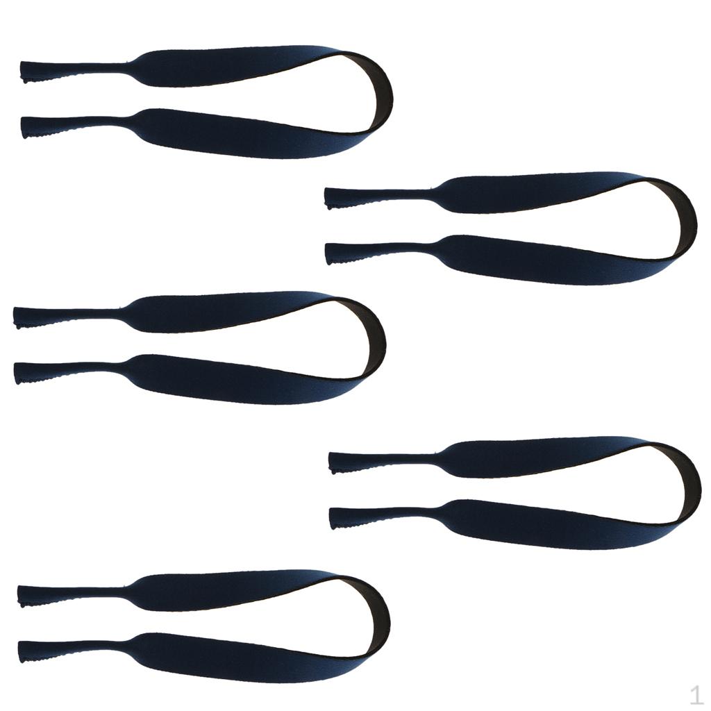 5 Pcs Neoprene Eyeglass Cord Strap Chain for