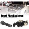 Spark Plug Thread Repair Kit, M16 X 1.25 Screw Tap Portable Carbon Steel Rethread Kit, M14x1.25 Spark Plug Thread Repair Tool