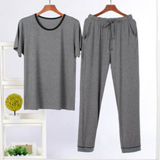 Men's Modal Pajamas Summer Sleepwear Set