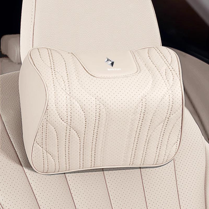 Baojun Car Headrest & Lumbar Pillow: Memory Foam Neck and Back Support Cushion for Comfort