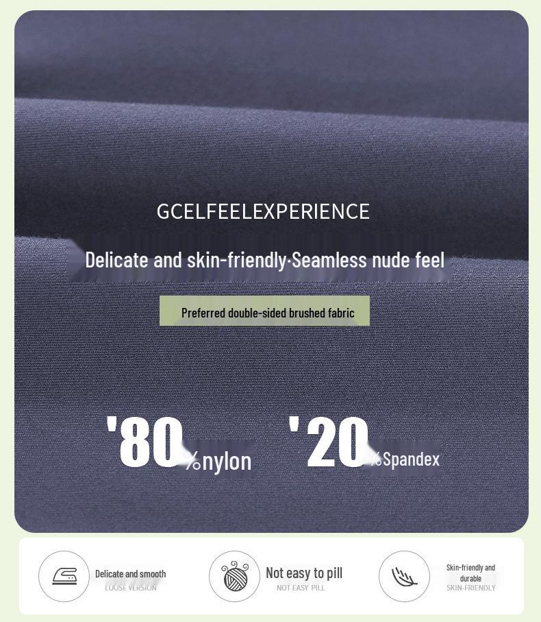 Hautfreundliche High-Waist-Yogahose für Damen - Pfirsich-Po Neun-Punkte Elastische Sportleggings