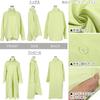 Kobe Lettuce Lockerer Schnitt Einheitsgröße Gelbes Damenhemd, Blau, Frühling, Sommer, Herbst, Übergroß, Meistens, [C3815]