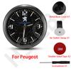 For Peugeot 3008 2008 5008 207 307 308 408 4008 j Emblem Car Starry Night-light Clock Stickers Air Outlet Decoration Accessories