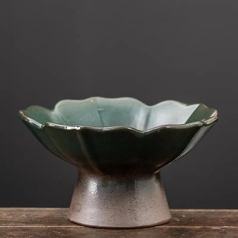 Ghiveci de flori vintage creativ de interior/exterior în formă de bonsai, mic și mare, ceramică din argilă purpurie, plantă verde, decorativ pentru masă/birou