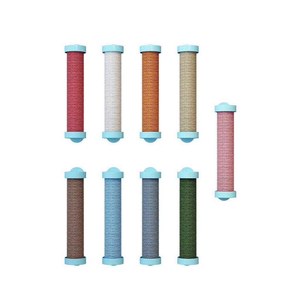 Cage Mounted Cat Scratching Post Replaceable Rotatable Cage Mounted Scratching Pole Multifunctional Easy To Install