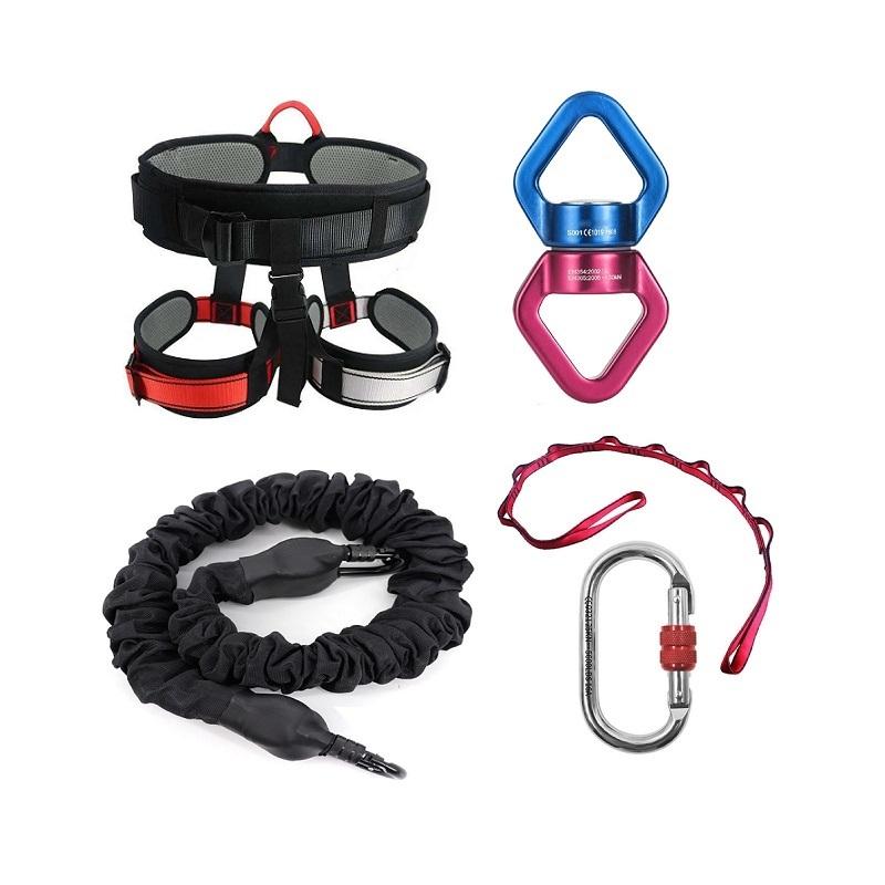 

Воздушные антигравитационные ленты для упражнений для йоги, банджи-танцевальные тренировки, подвеска для фитнеса, шнур для домашнего спортзала, оборудование для тренировок 200LBS