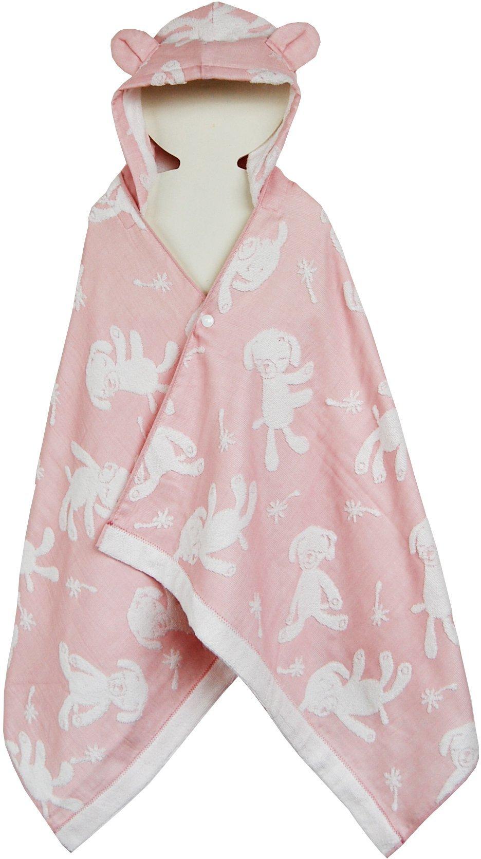 

Махровое полотенце с капюшоном Макарон [kontex] 26686-002 (розовый) розовый