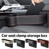 Storage Rack Car Storage Organizer PU Leather Car Cup Holder Car Seat Gap Storage Box  Universal
