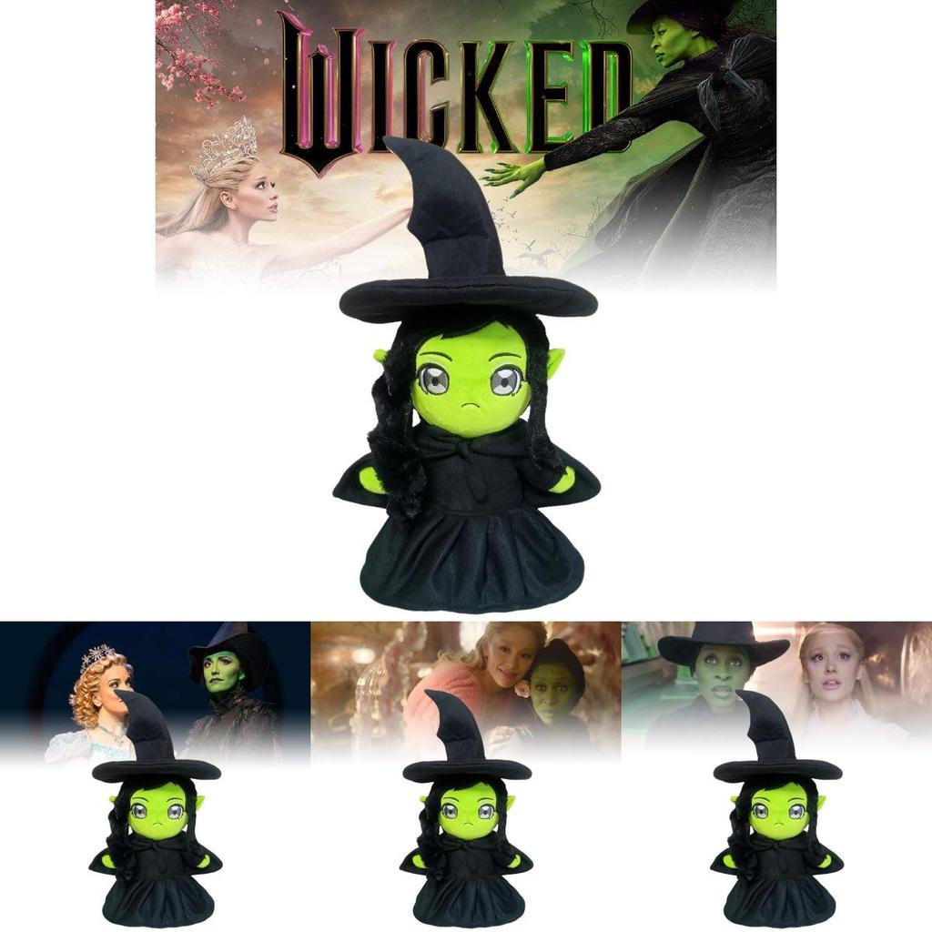 Enchanting Movie Wicked Plush Doll Magical Wicked Witch Cute Stuffed Toy 25cm Height