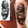1 Vel Cool Krijger Gladiator Tijdelijke Tatoeages Voor Mannen Vrouwen Realistisch Wolf Leeuw Waterdicht Nep Tatoeage Lichaam Arm Kunst Sticker