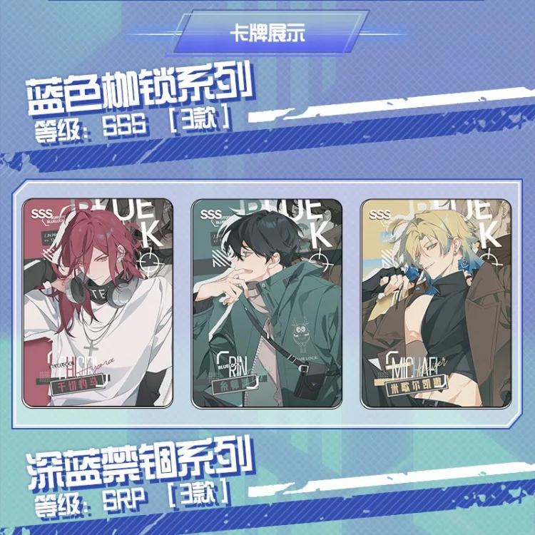 Blue Lock Card Blue Restricted Area Silk Teacher Rin Bee Music Back Nagi Makoto Shiro Guangu Anime Peripheral Collection Card