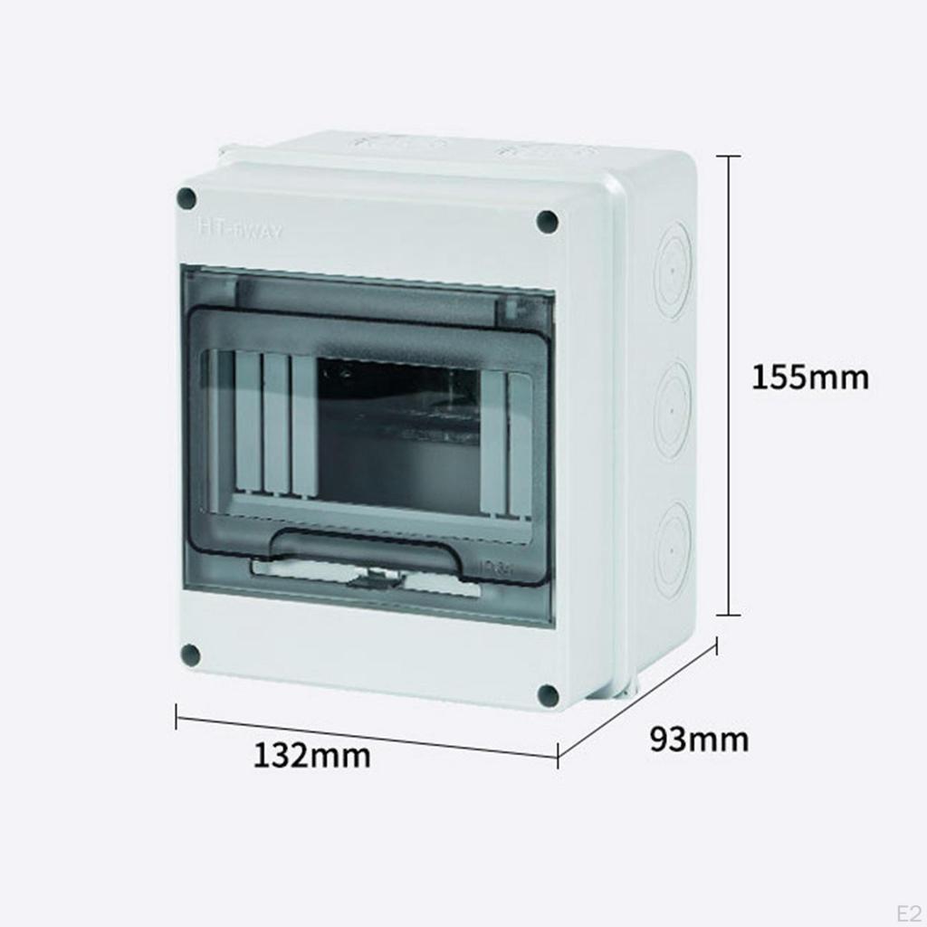 Power Distribution Box White Versatile IP65 Waterproof Electrical for Miniature Circuit Breaker