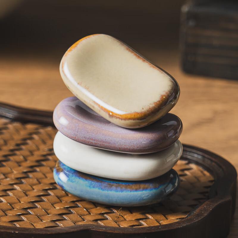 Modern Minimalist Glazed Ceramic Chopstick and Spoon Rest