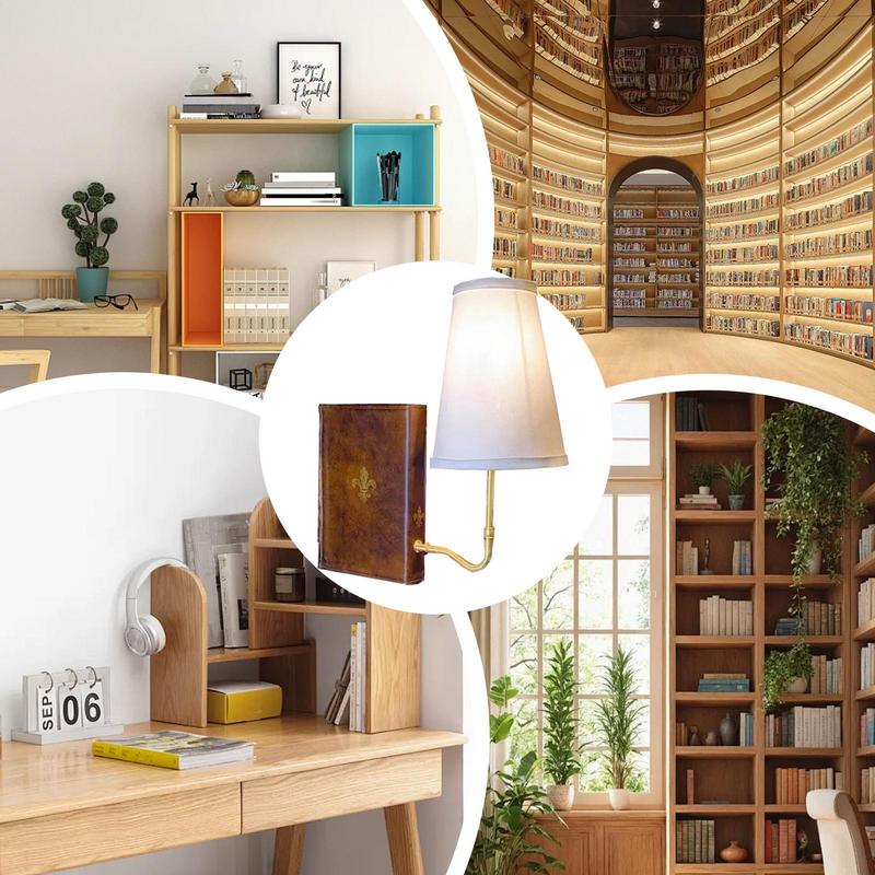 Literature Book Lamp Desk Reading Book Light Nightstand Desk Lamps Creative Classic Literary Lamp Home Offices Decor Pendant