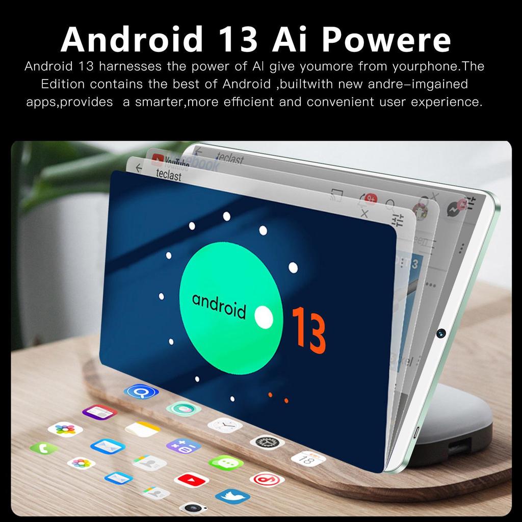 10-Inch Android Tablet Pad6 with WiFi, Dual SIM & Card Slot