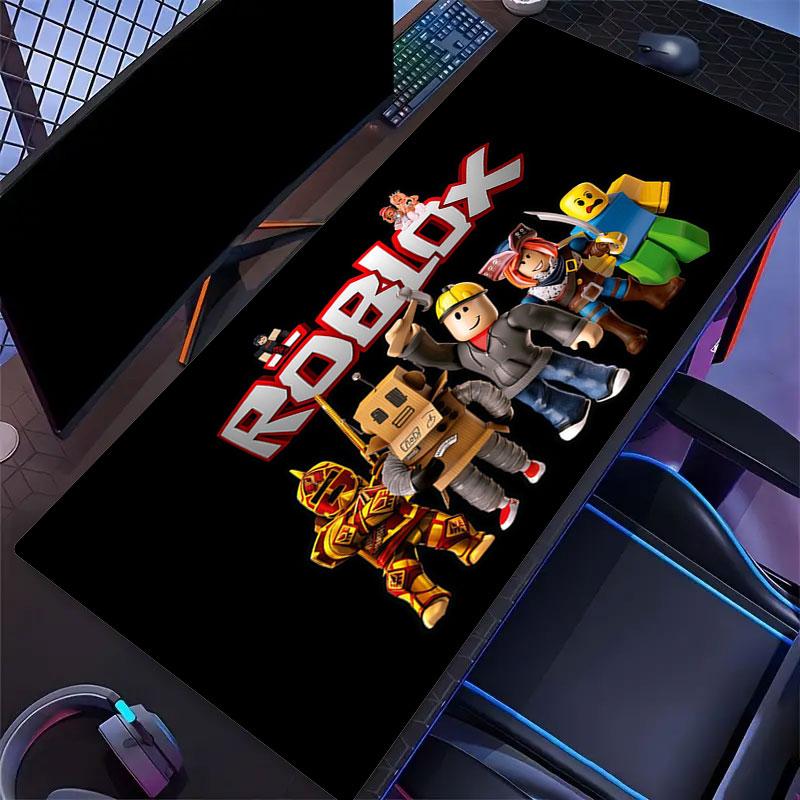 Roblox Cartoon Mouse Pad, Large Gaming Desk Mat, Non-slip XXL Mousepad for Laptop & Tablet, Mini PC Playmat with Stitched Edges