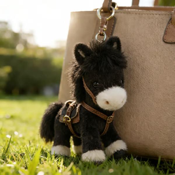 Ponytata Plush Pony Keychain With Anodized Finish And Gift Box For Kids And Teens