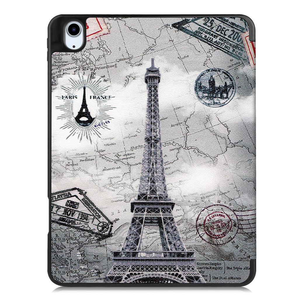For iPad Air 11 (2025)/(2024) Tablet Case Pattern Printing Tri-Fold Stand Leather + TPU Cover with Pen Holder