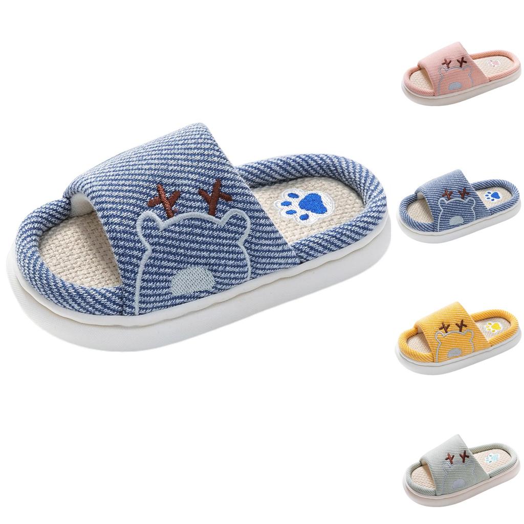 Barnas Sommer Hjem Stille Gulrot Tegneserie Bomull og Hamp Tøfler