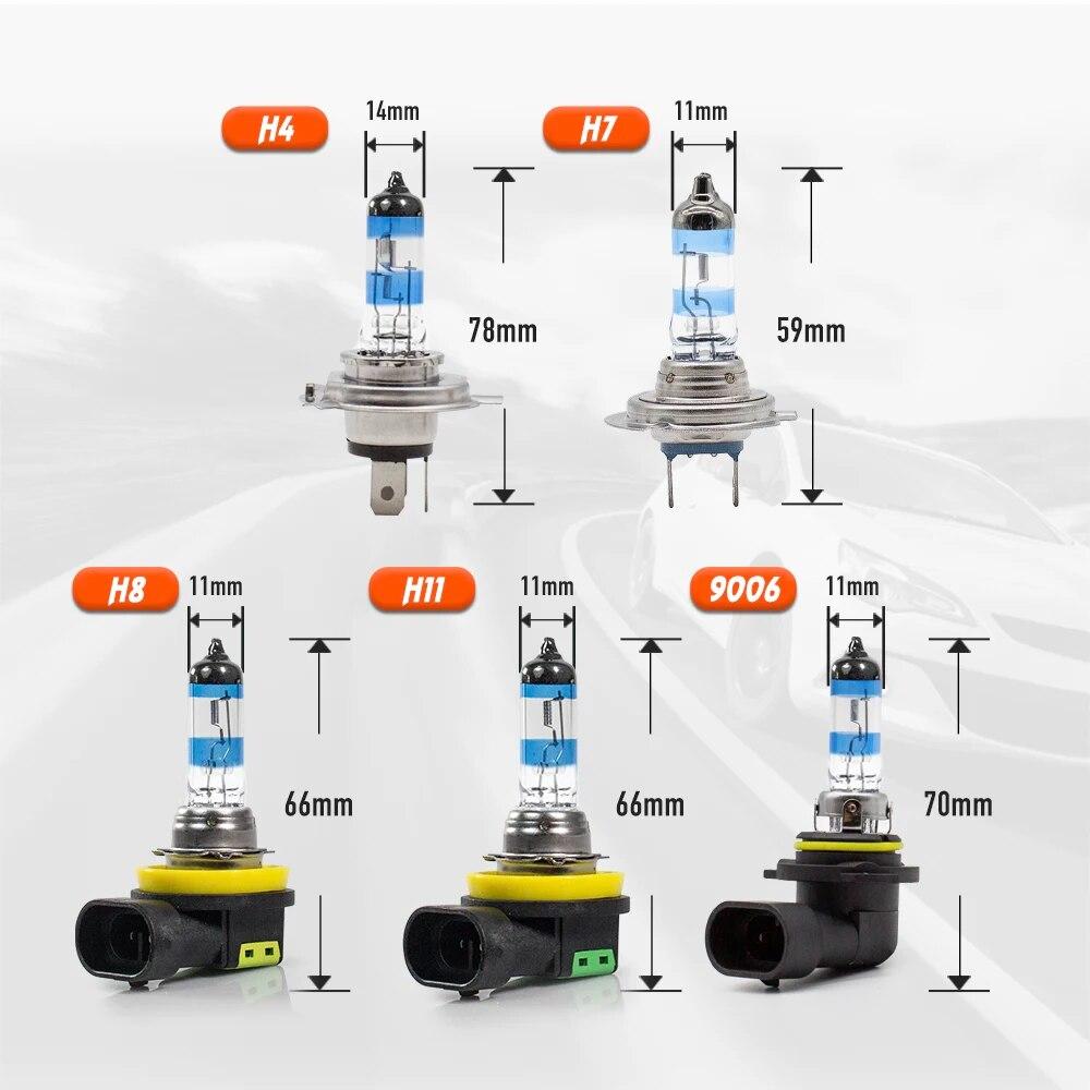 Fagis US Brand Platinum Plus H7 H8 9006 Hb4 12v 55w Super Jasné Auto Mlhová Světla Světlomet Světla Auto Halogenové Žárovky