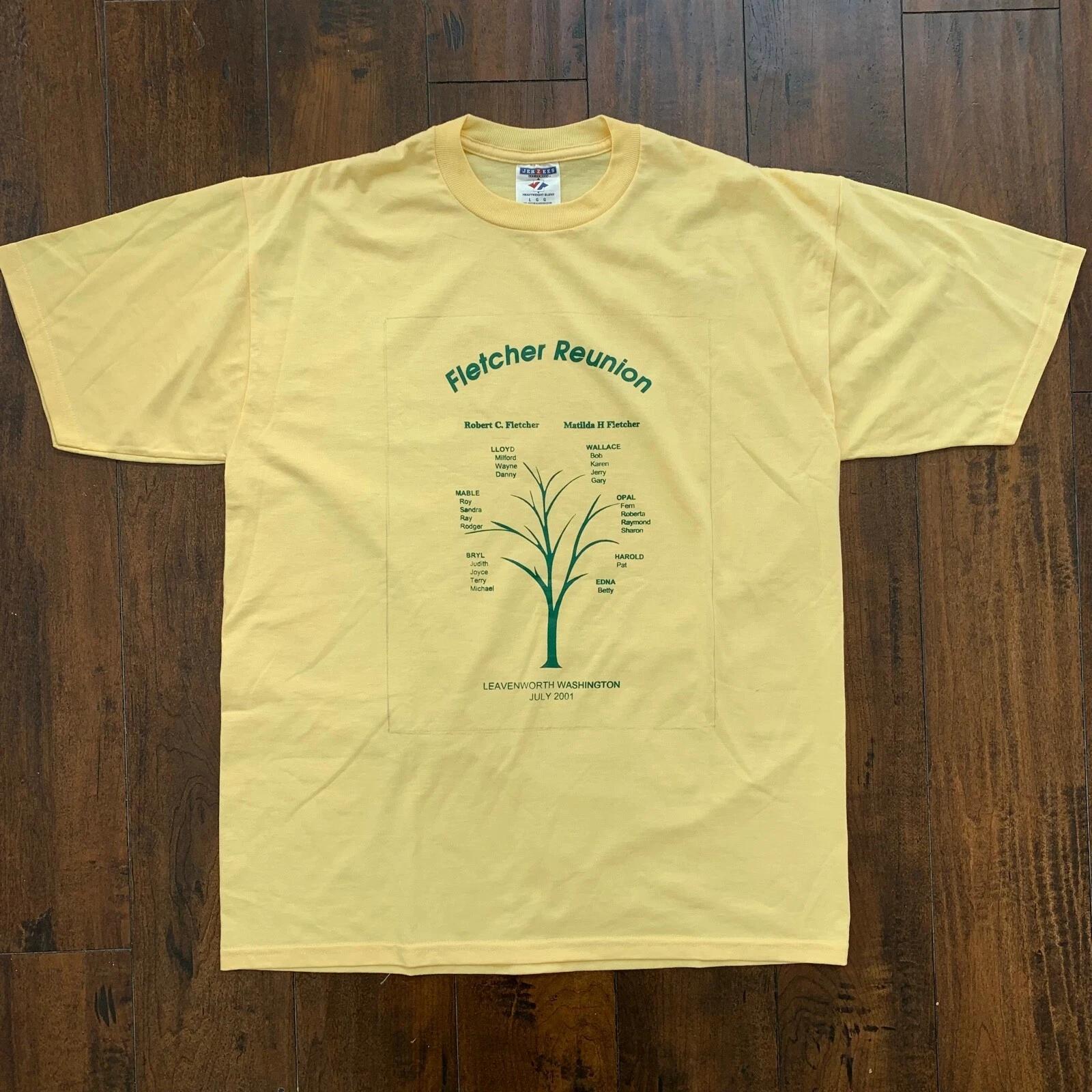 Leavenworth Washington Vintage T Shirt Seattle July 2001 Y2K Fletcher Reunion S