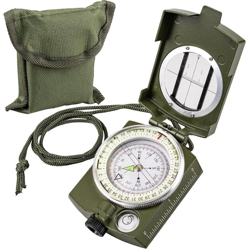 1-10PCS Versatile Tactical Survival Military Compass Waterproof and Durable, Pocket-sized Transmission Aiming Compass for Hiking