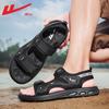 Sandals platform men's shoes summer new casual soft-soled sports Velcro men's beach shoes