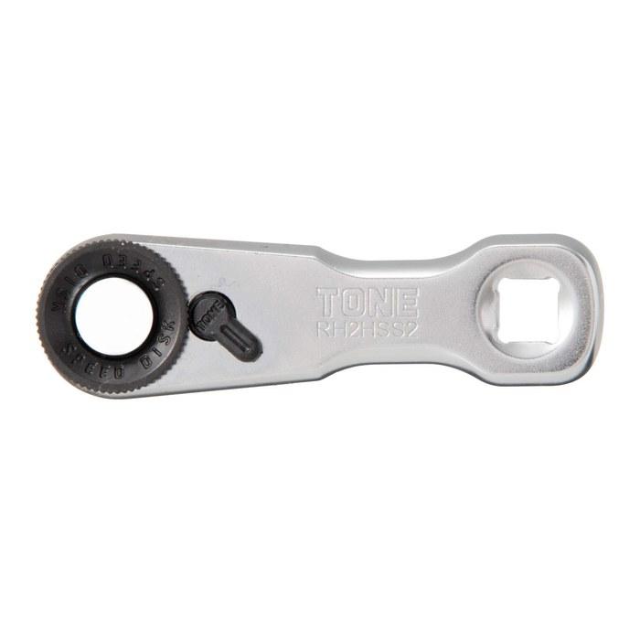 [Tone] Stubby Ratchet Handle (Hold Type) RH2HSS2, 6.35mm (1/4") Silver