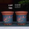 Extra Large Purple Clay Tall Flower Pot 2025 - Cylindrical Ceramic Design