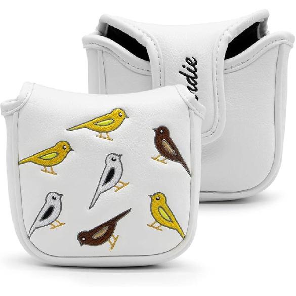 Golf Club Headcover Golf Birdie Birds Driver Fairway Wood Hybrid Wood Head Cover Golf Mallet Blade Putter Cover 3pcs 1pc for Golf Wood Club Head,