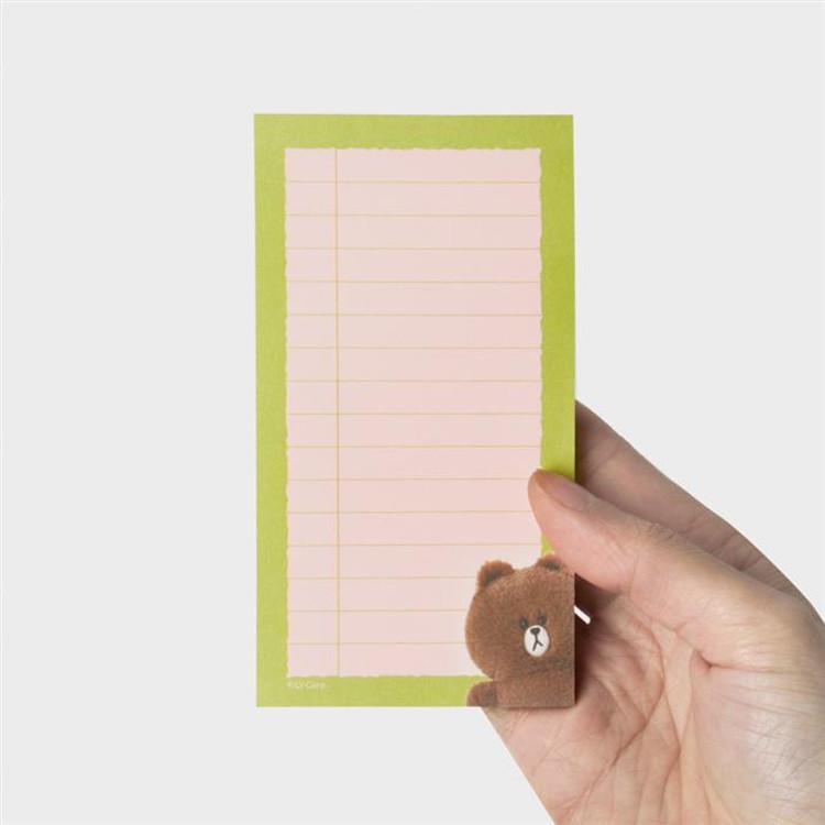 LINE FRIENDS Brown Memo Pad