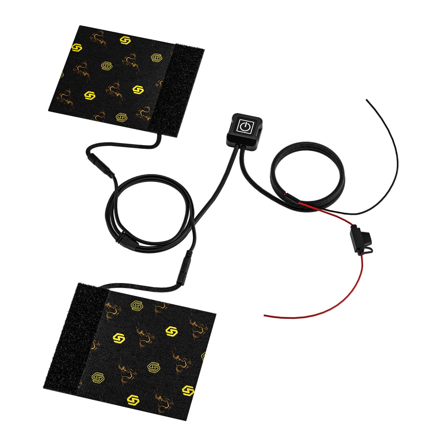 

12 В подогрев ручек для мотоцикла Подогреватели ручек Подогреватели руля Подогреватели 13*10cm чёрный