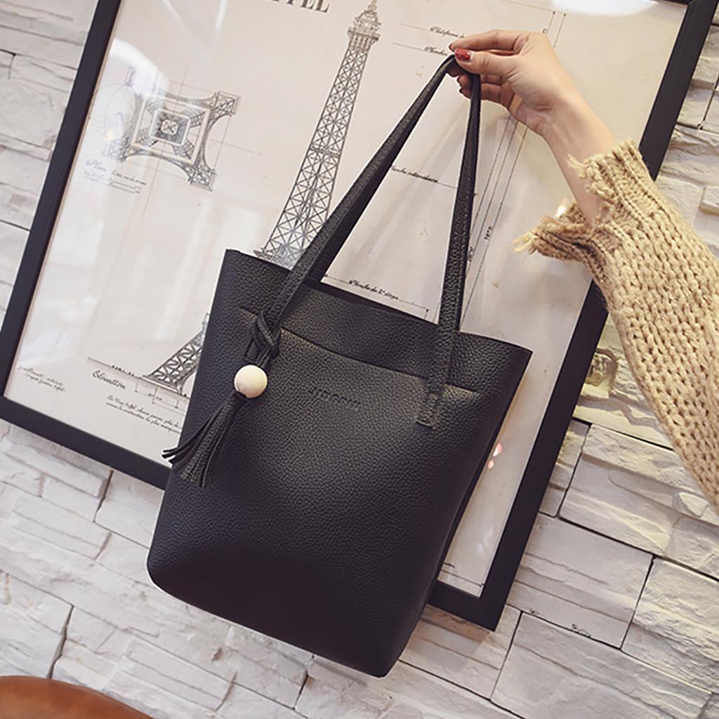 Fashion Women Tassels Leather Shoulder Bag Crossbody Bag Clutch Wallet Retro Bag